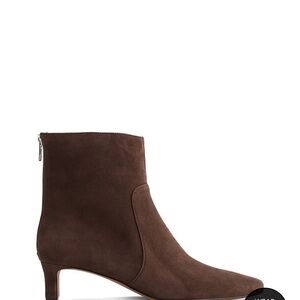 Madewell Dark Brown Suede Heeled Boots